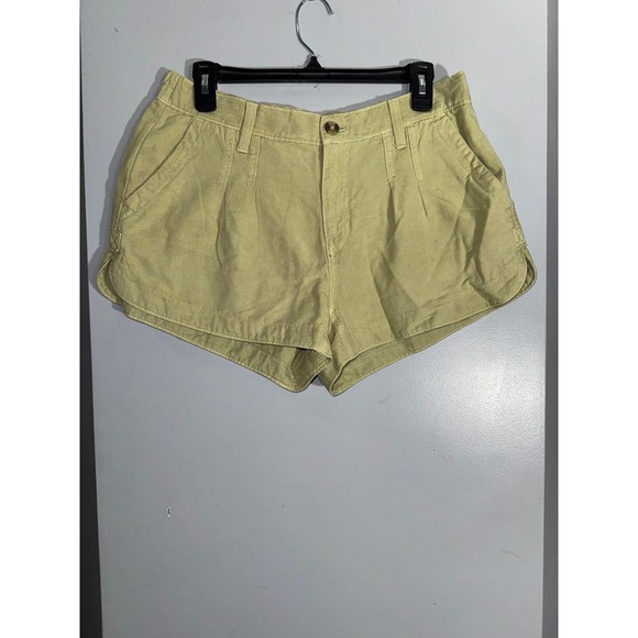 Aerie pleated utility shorts light green elastic back‎ medium - Picture 1 of 10